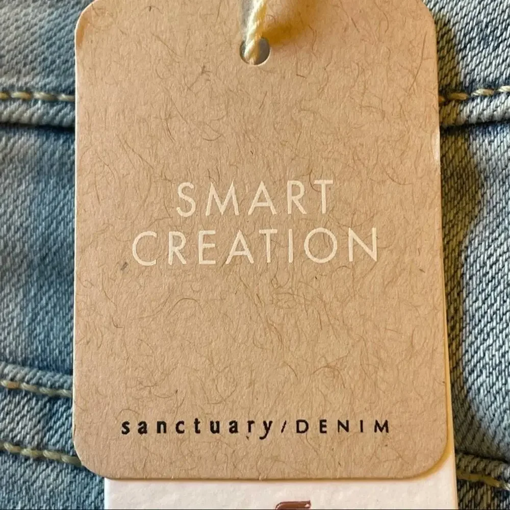 Sanctuary Modern‎ Straight High Rise Crop Yoke Jeans NWT Size 28